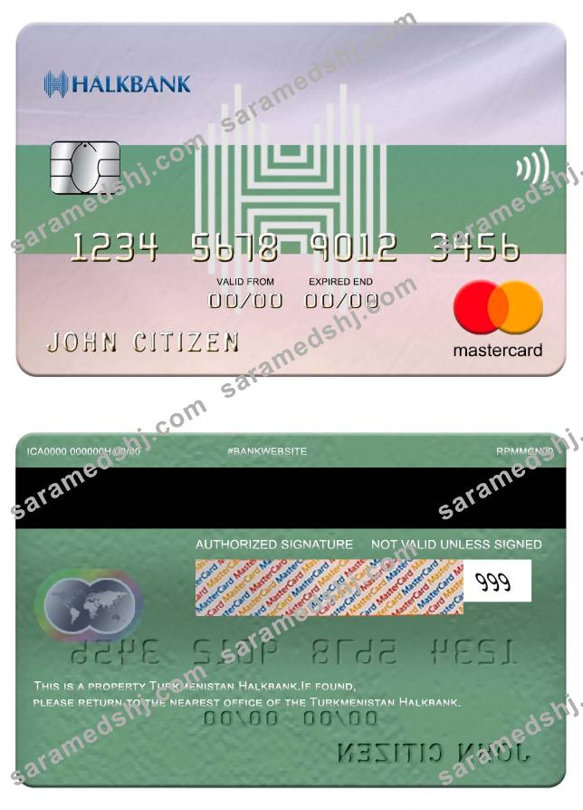 Turkmenistan Halkbank mastercard